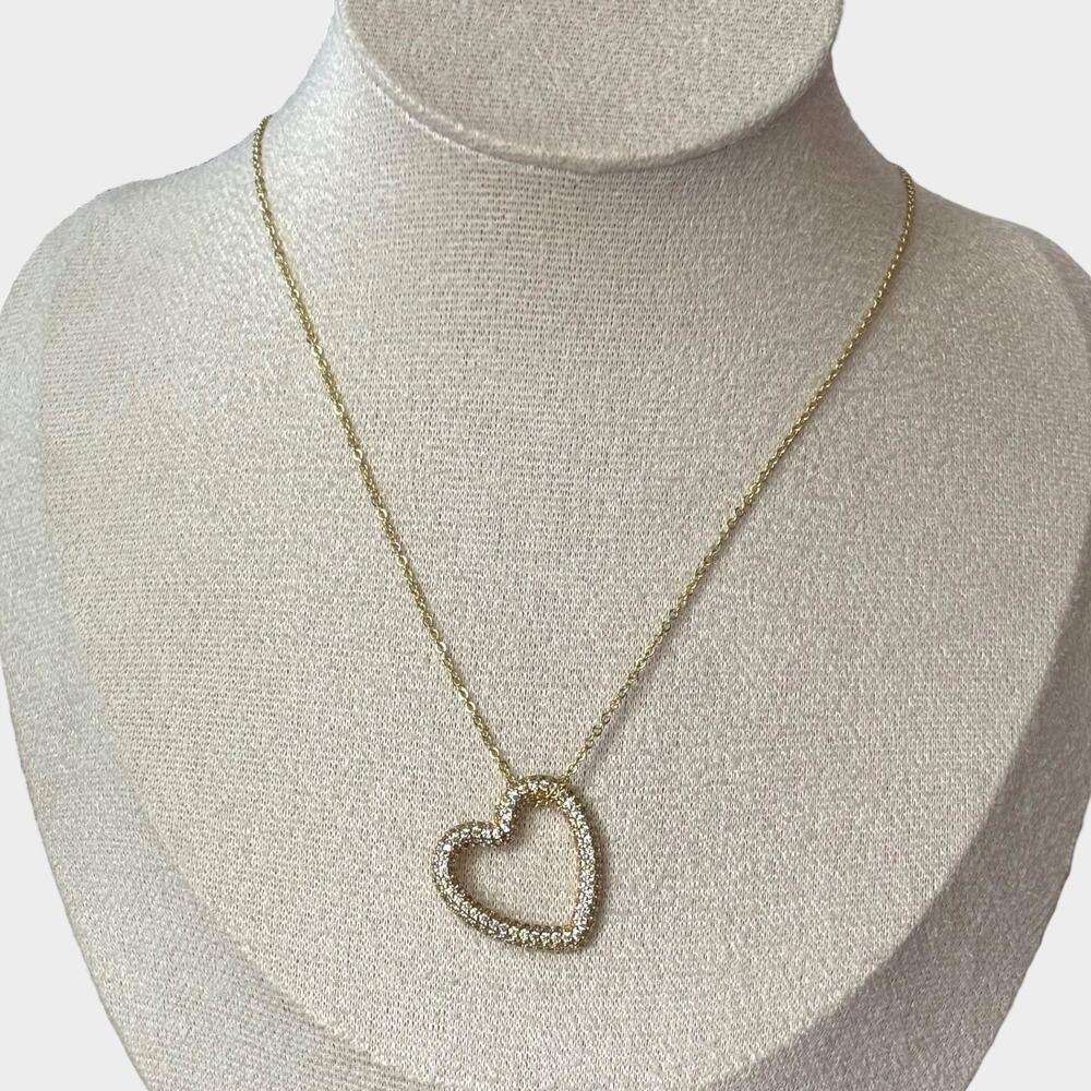 Golden Heart Pendant Necklace
